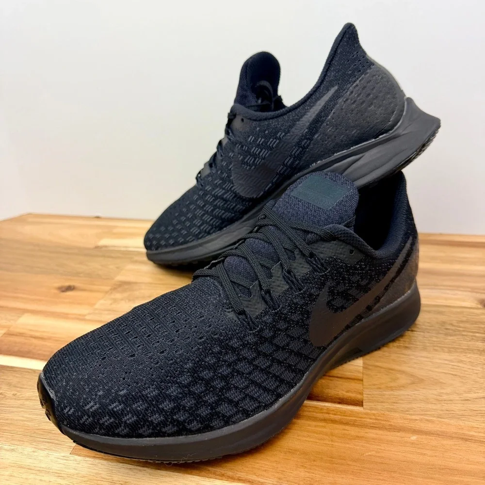 Nike Air Zoom Pegasus 35 Triple Black Running Shoes Mens 8.5 942851-002